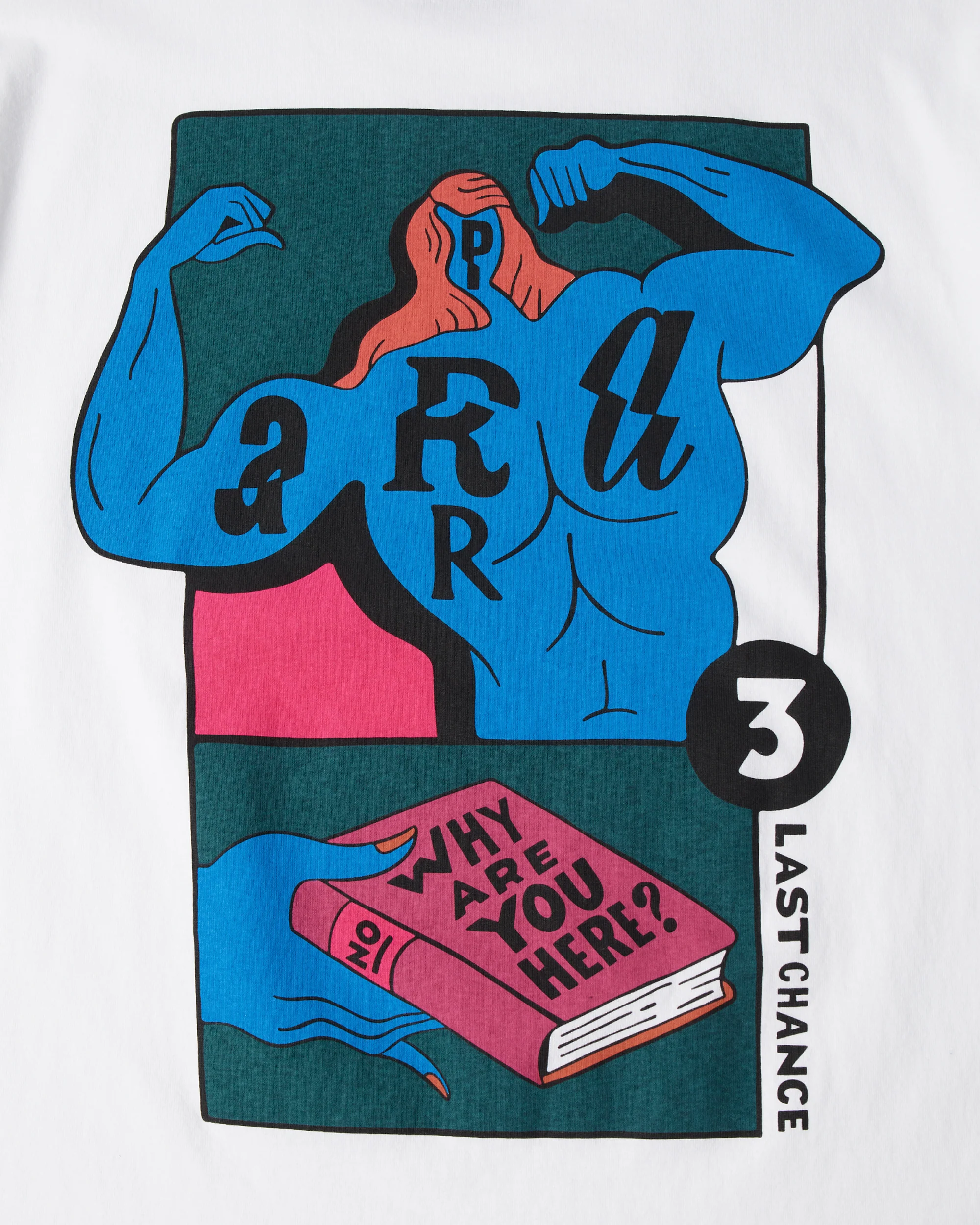 byParra Why Are You Here T-Shirt (White) - Image 5