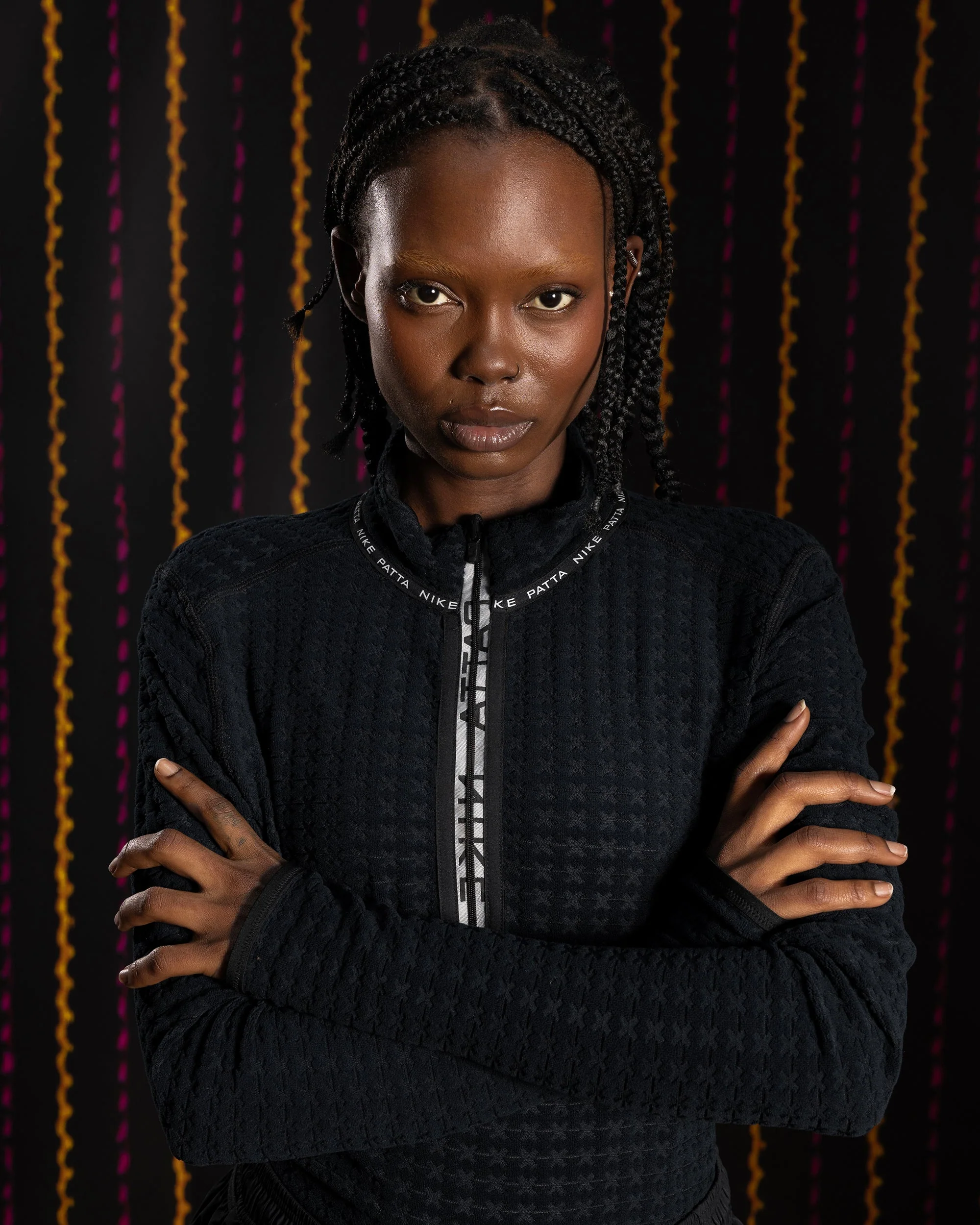 Nike x Patta Running Team Half-Zip Longsleeve (Black) - Image 6