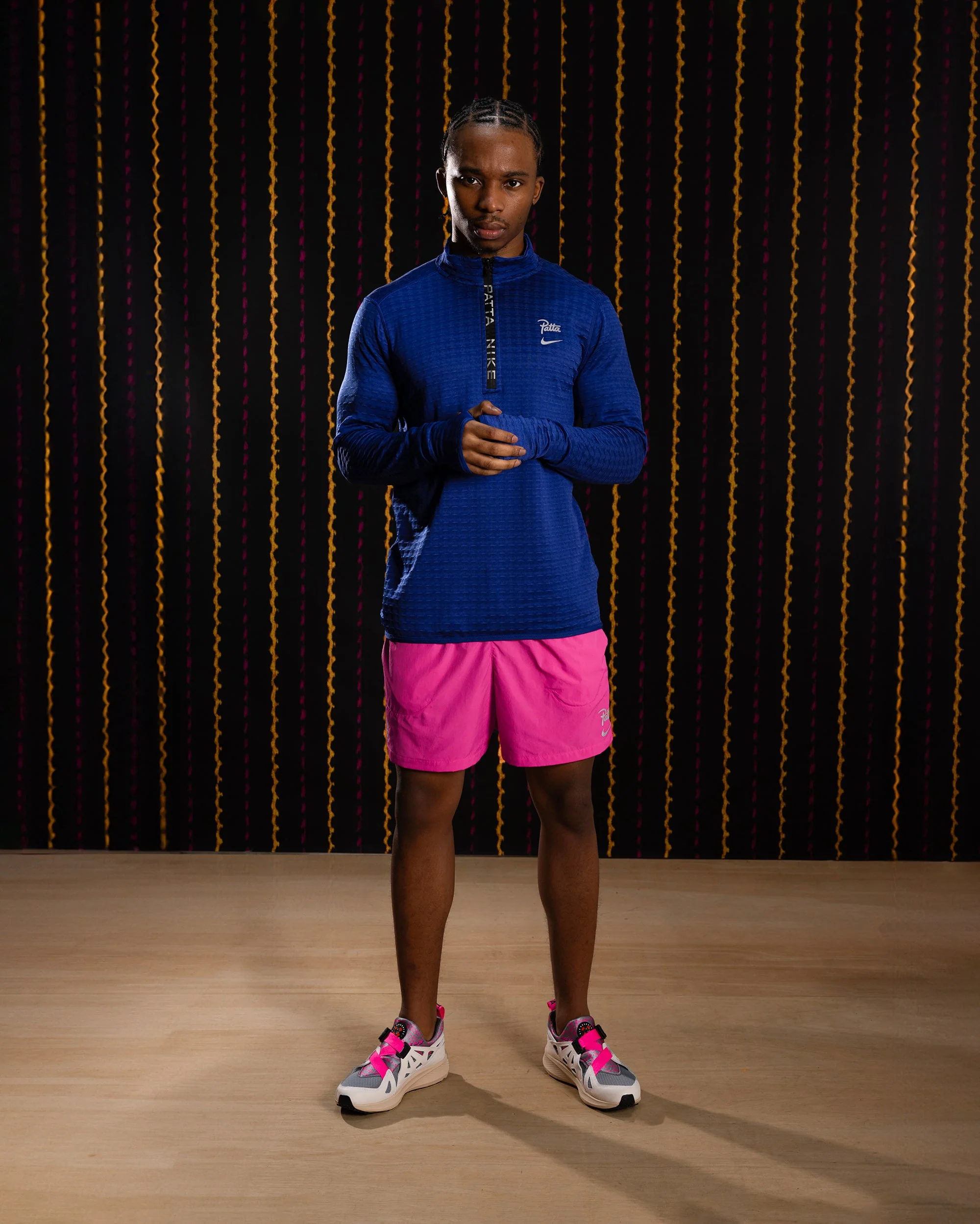 Nike x Patta Running Team Half-Zip Longsleeve (Deep Royal Blue) - Image 5