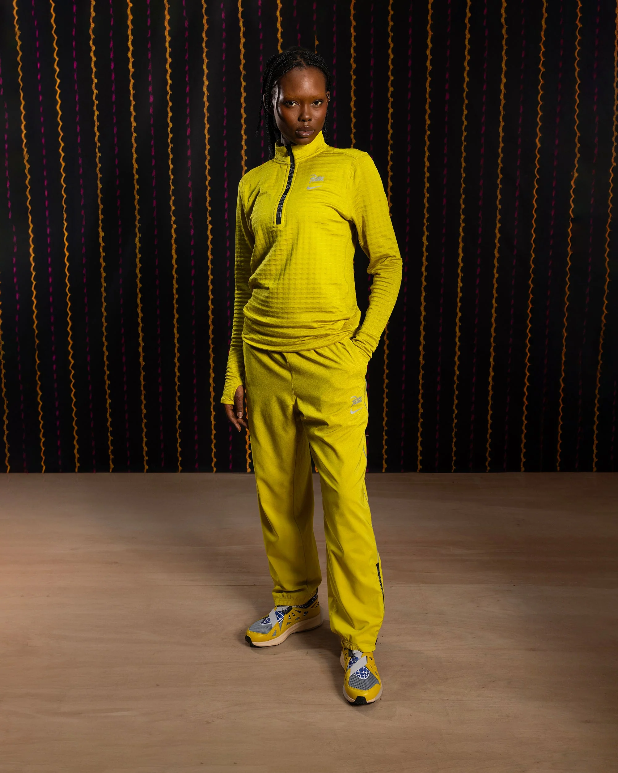 Nike x Patta Running Team Half-Zip Longsleeve (Saffron Quartz) - Image 5