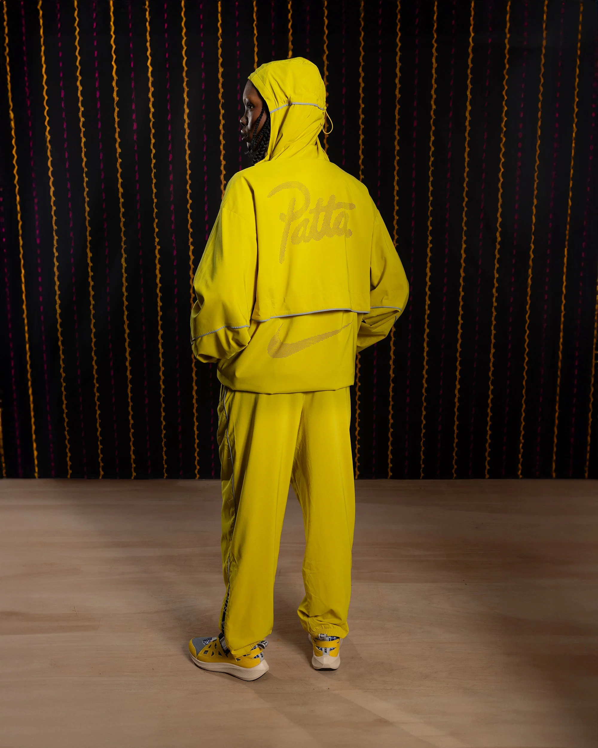 Nike x Patta Running Team Hooded Track Jacket (Saffron Quartz) - Image 6