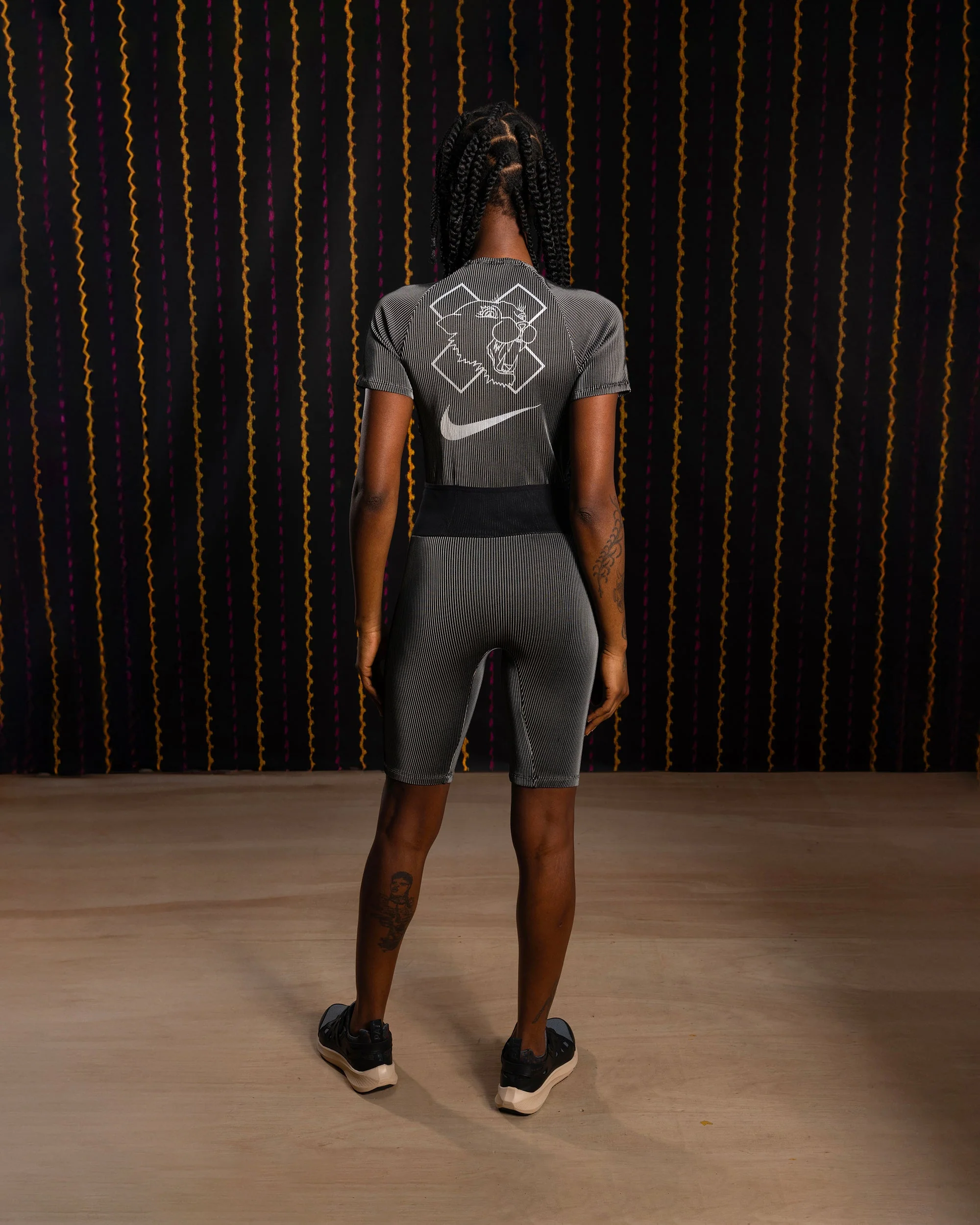 Nike x Patta Running Team Race Suit (Black/Grey) - Image 6