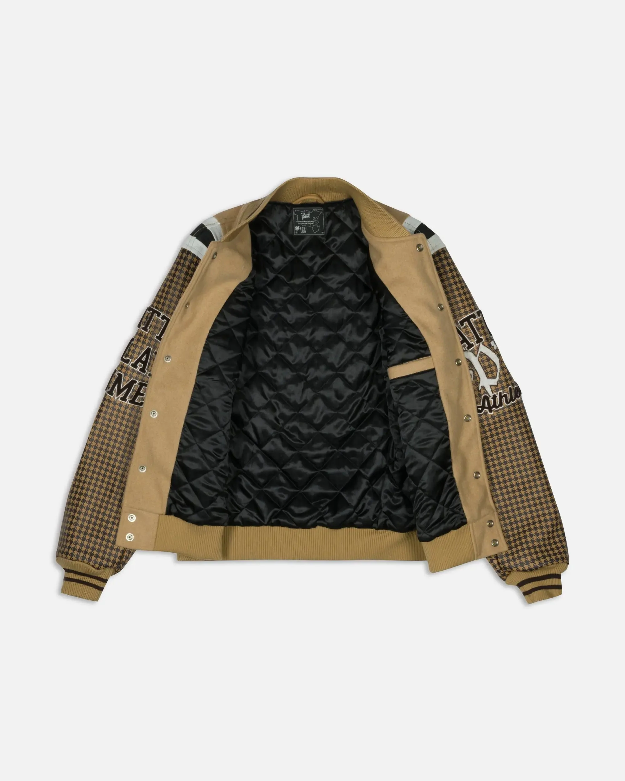 Patta Athletic P Houndstooth Varsity Jacket (Starfish) - Image 5