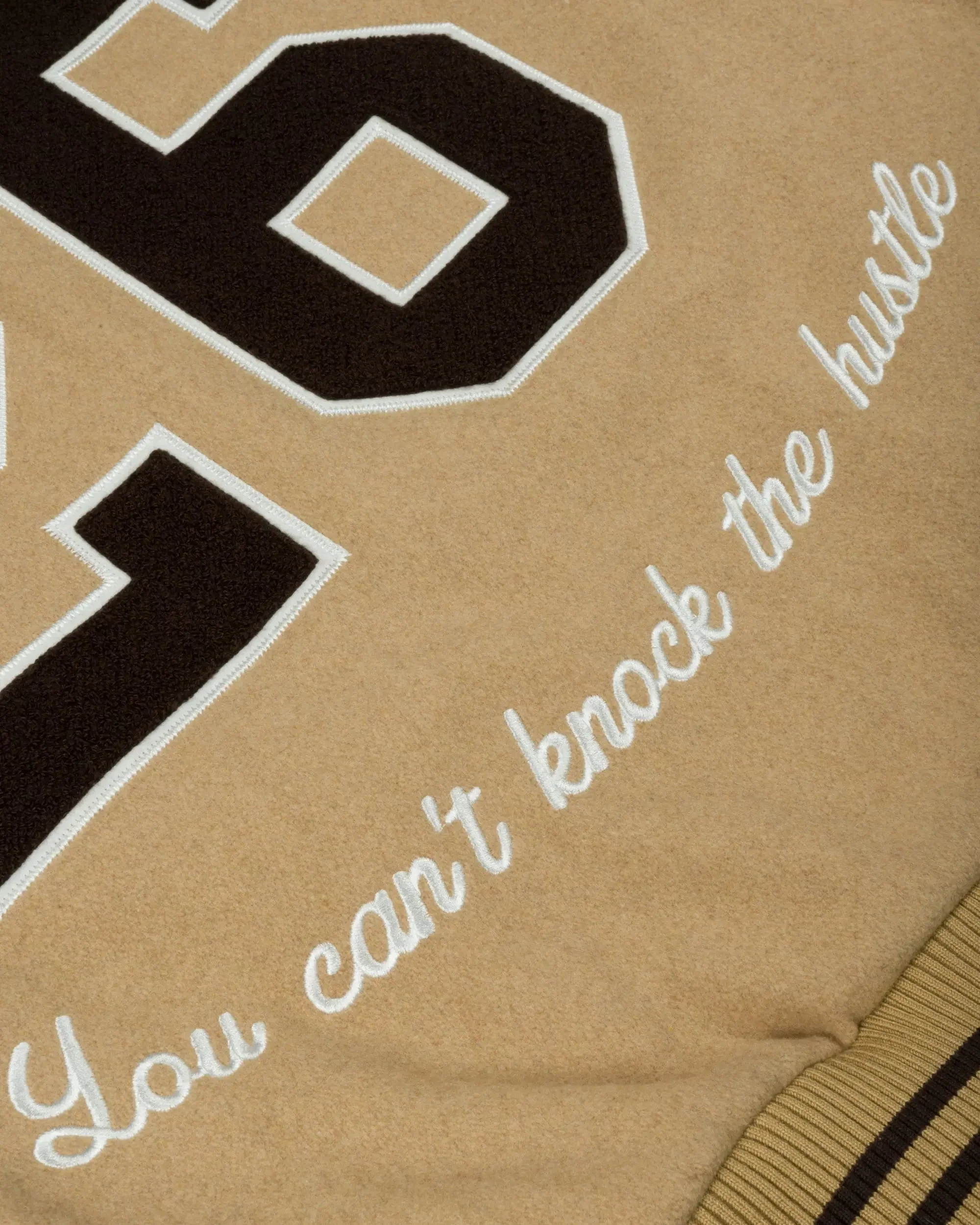 Patta Athletic P Houndstooth Varsity Jacket (Starfish) - Image 9