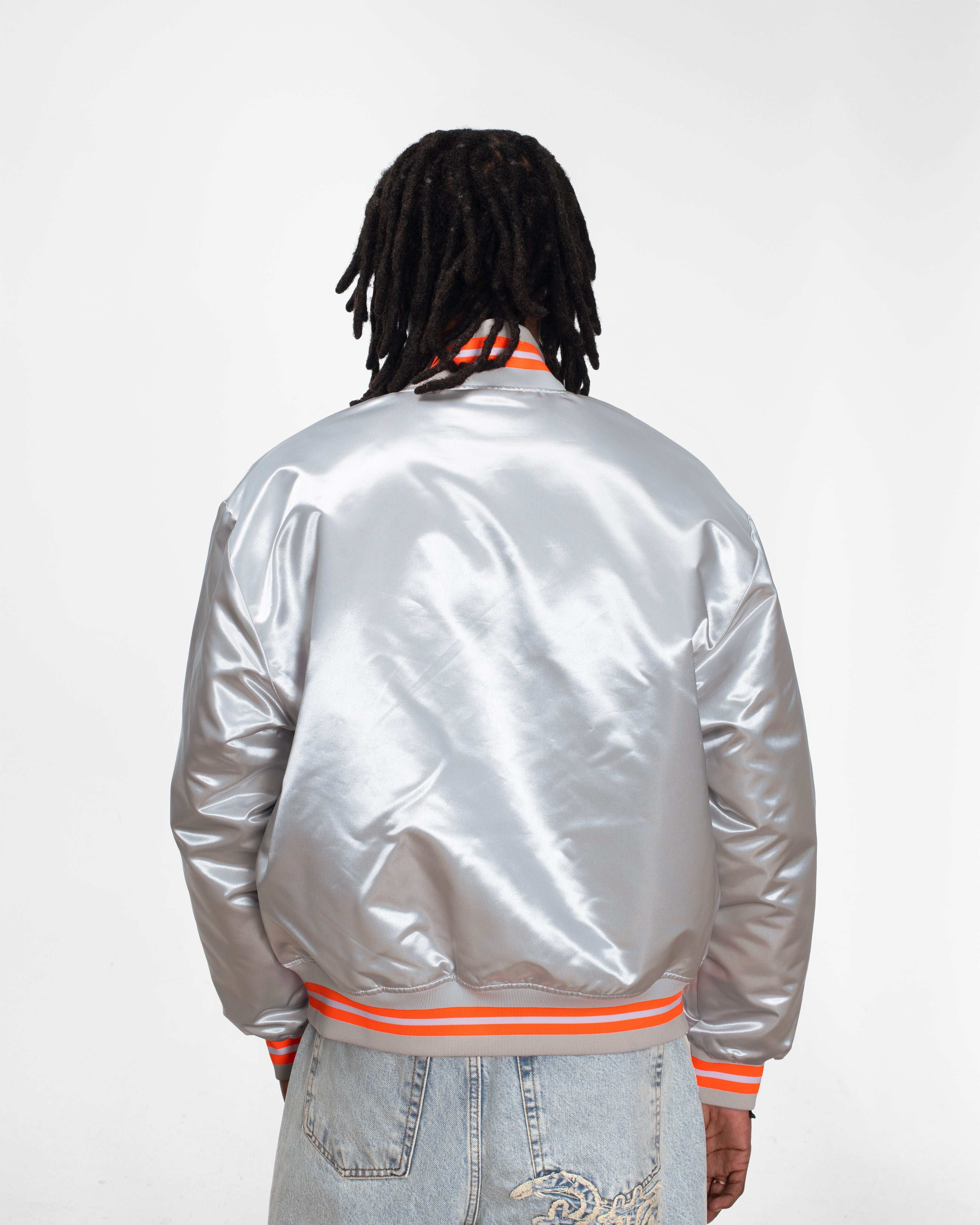 Patta Classic Satin Bomber Jacket (Lunar Rock) - Image 9