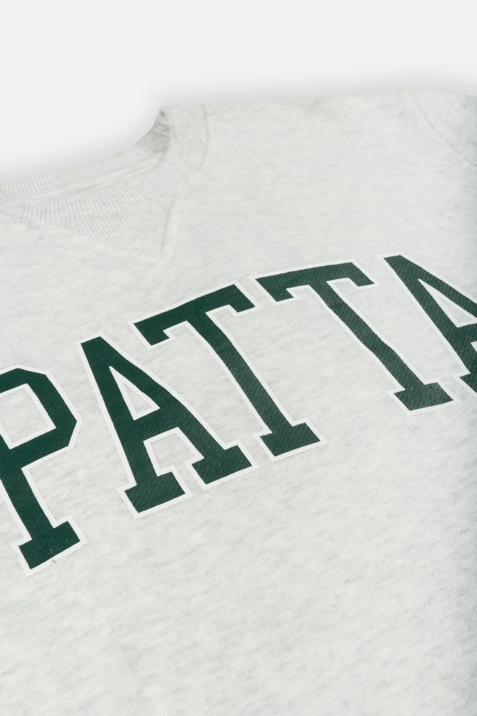 Patta Kids Arc Logo Crewneck Sweater (Light Melange Grey) - Image 4