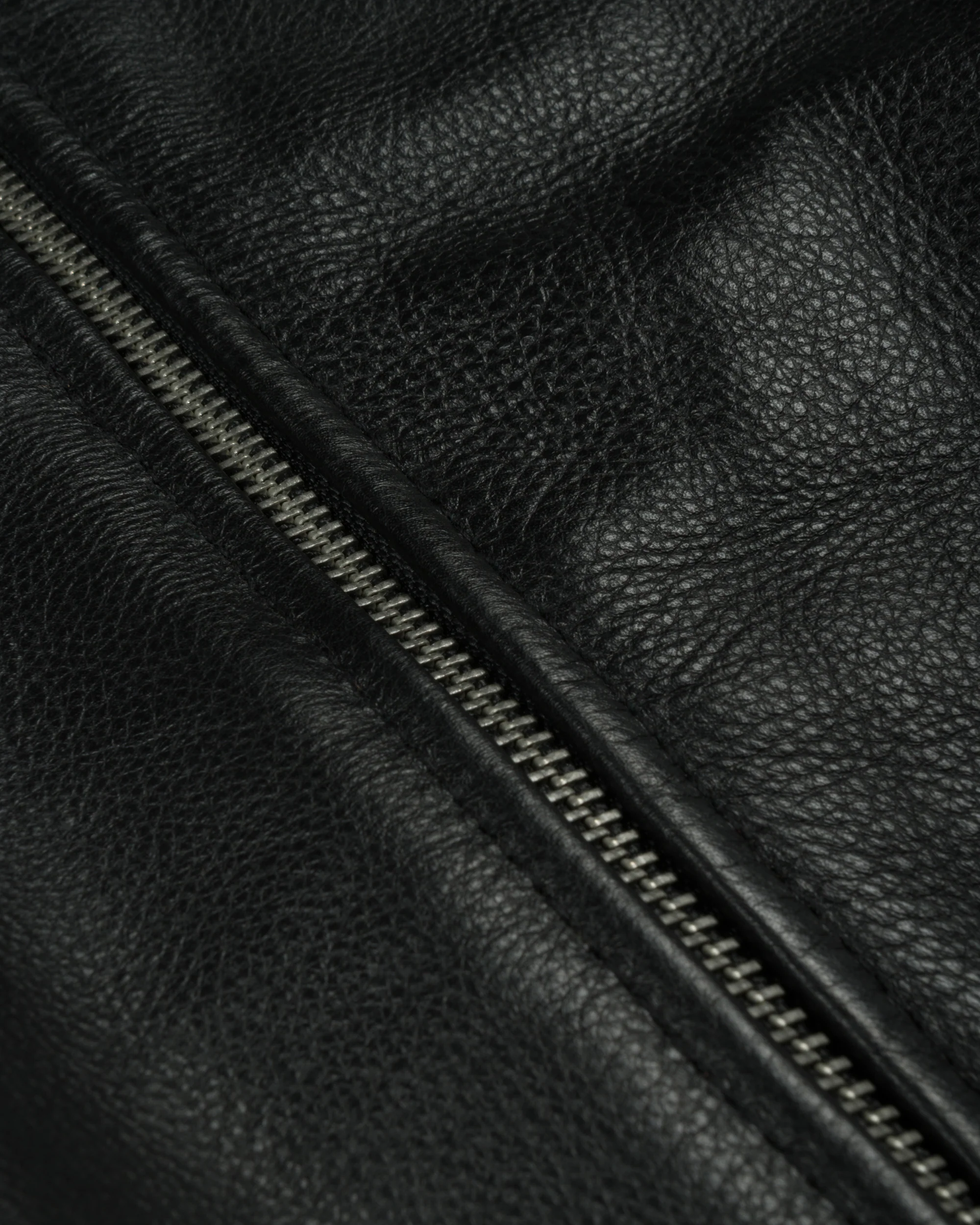 Patta Leather Bomber Jacket (Black) - Image 9