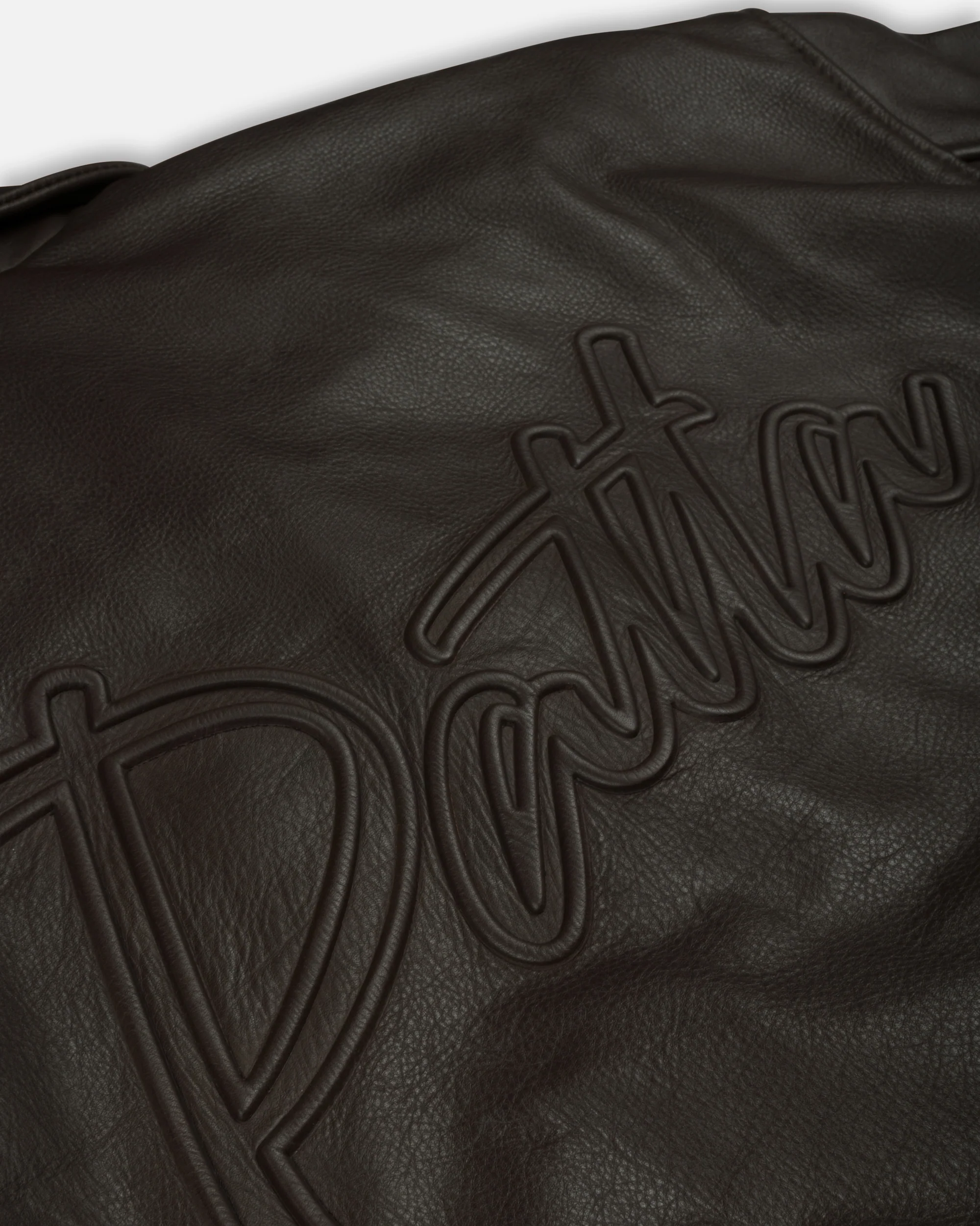 Patta Leather Bomber Jacket (Coffee Bean) - Image 9
