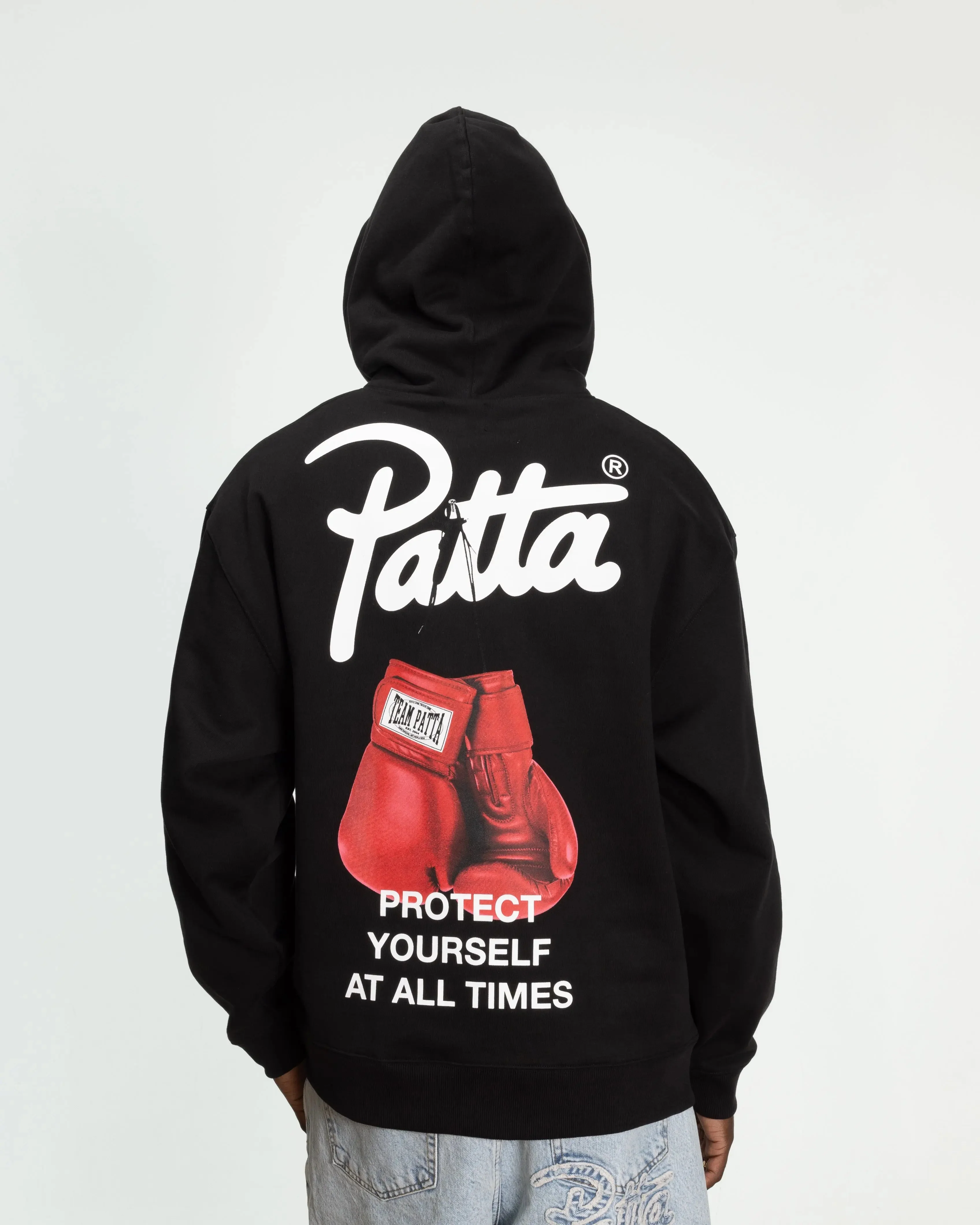 Patta Protect Yourself Hooded Sweater (Black) - Image 3