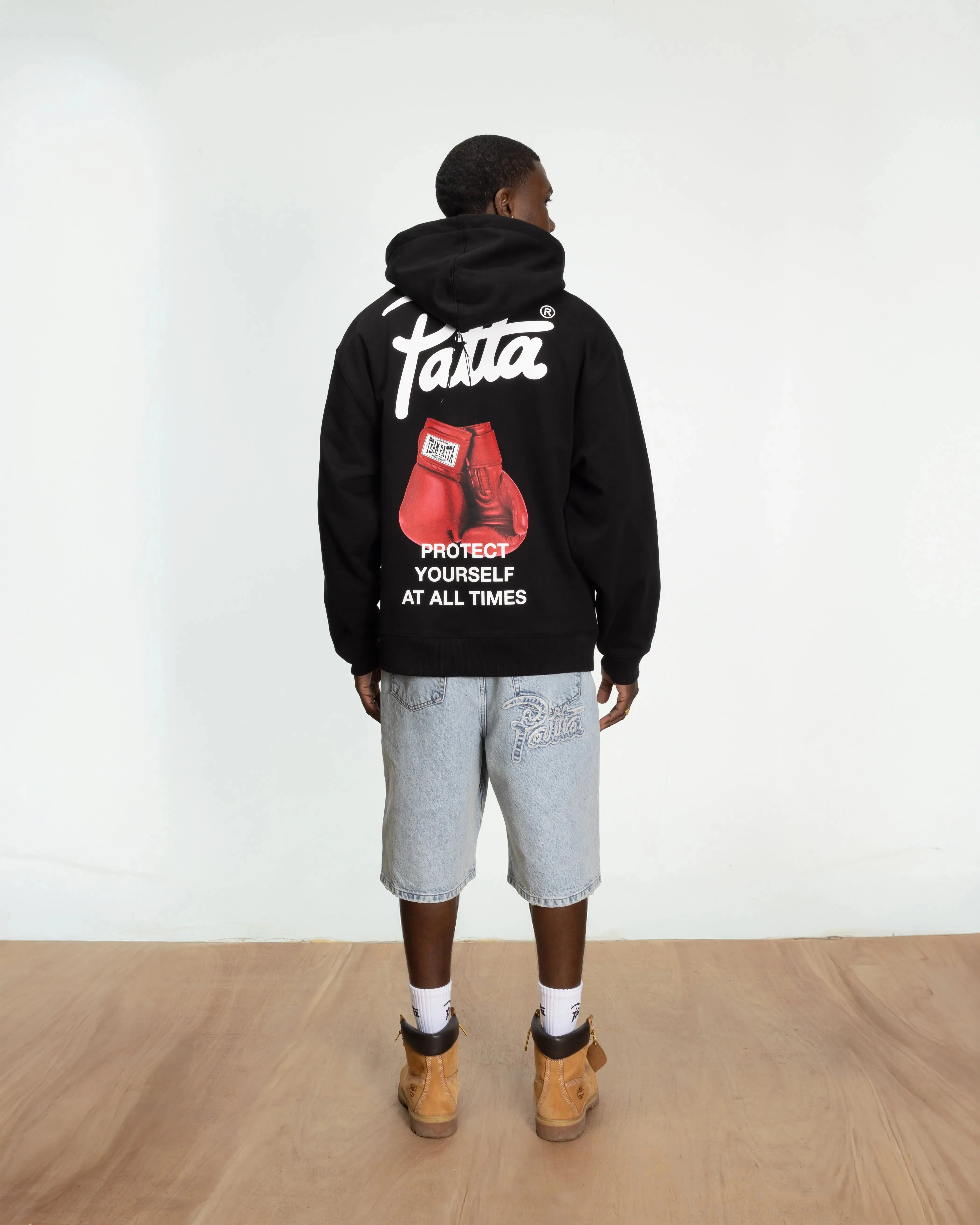 Patta Protect Yourself Hooded Sweater (Black) - Image 8