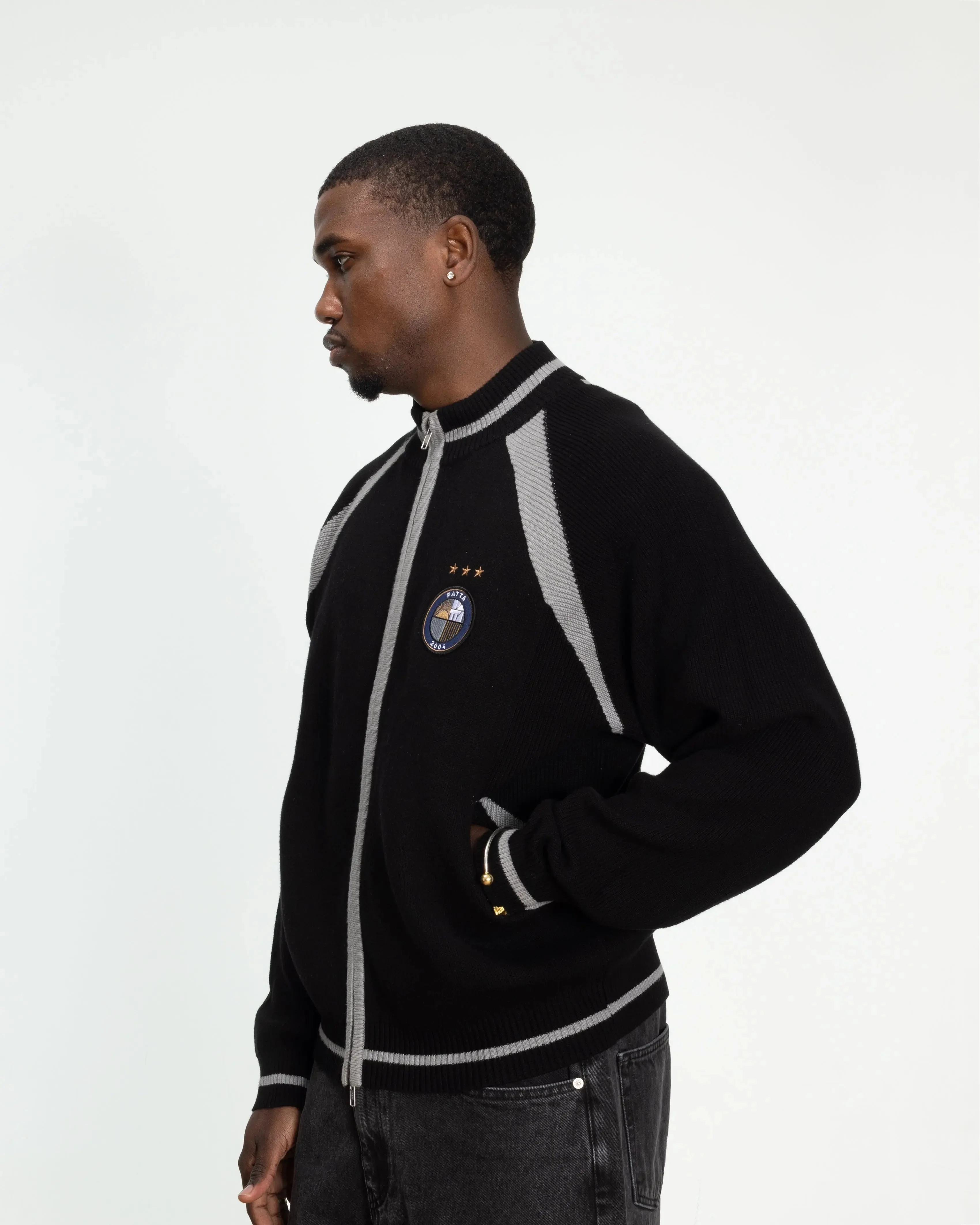Patta Track Top Cardigan (Moonless Night) - Image 3