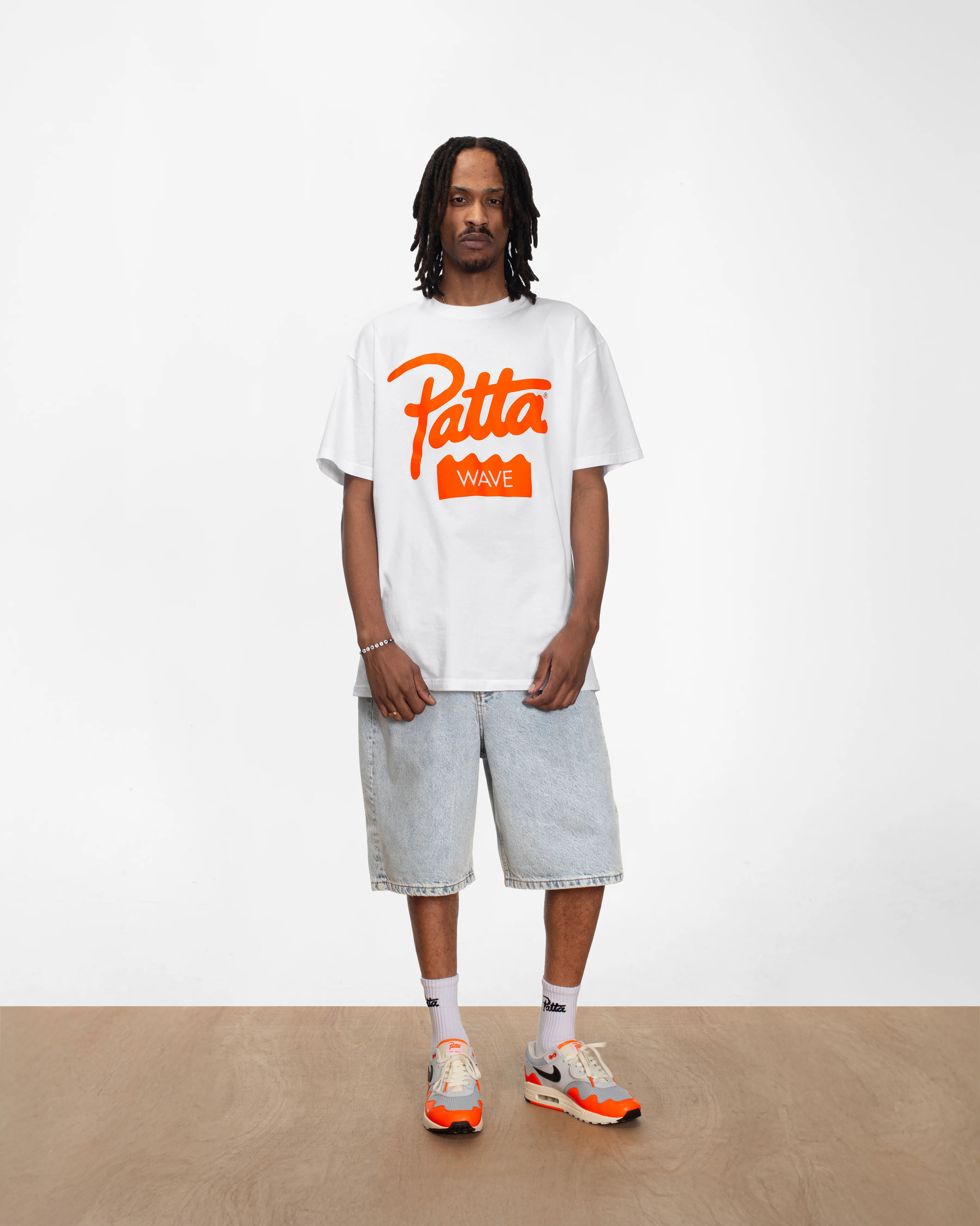 Patta Wave T-Shirt (White) - Image 5