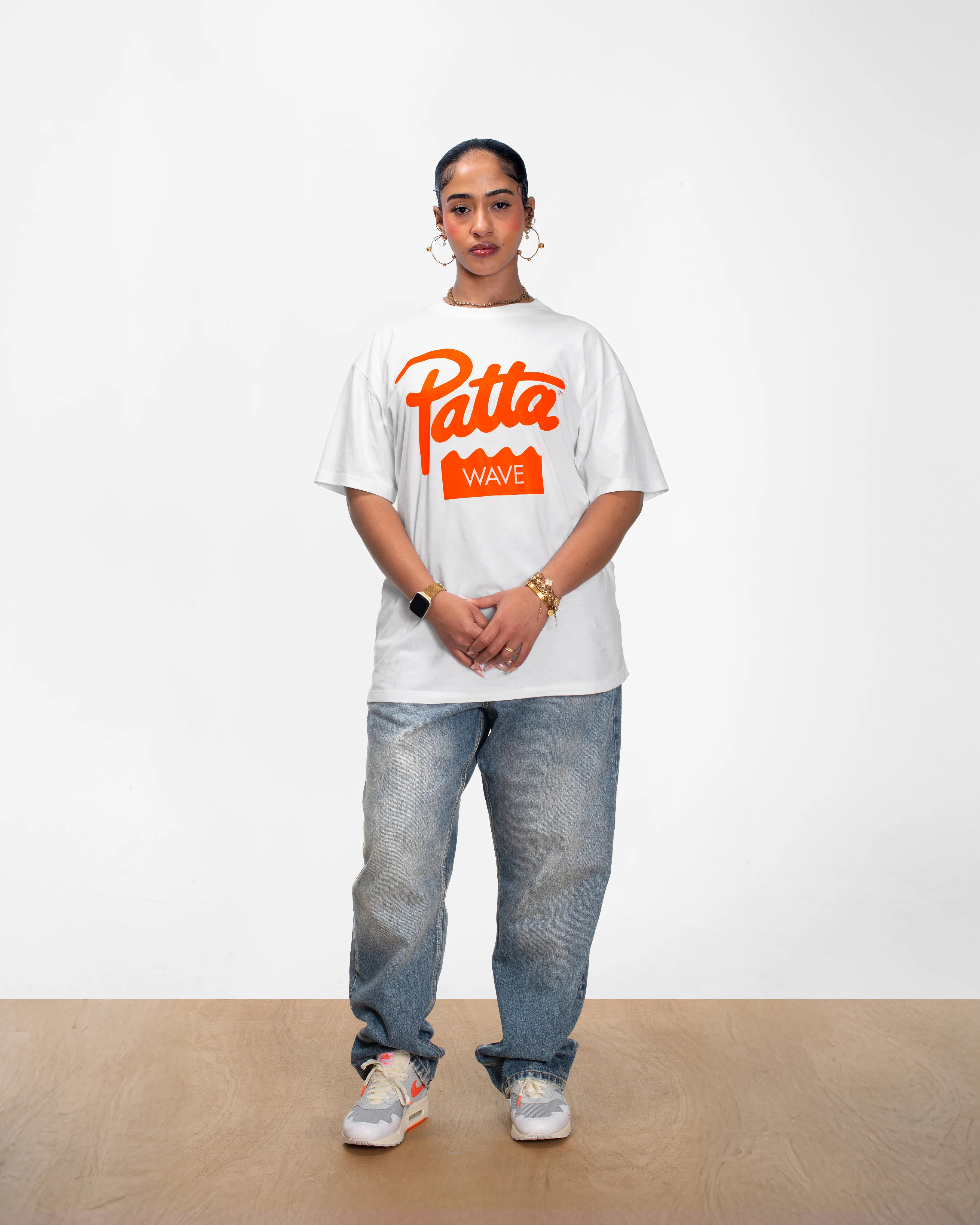 Patta Wave T-Shirt (White) - Image 6