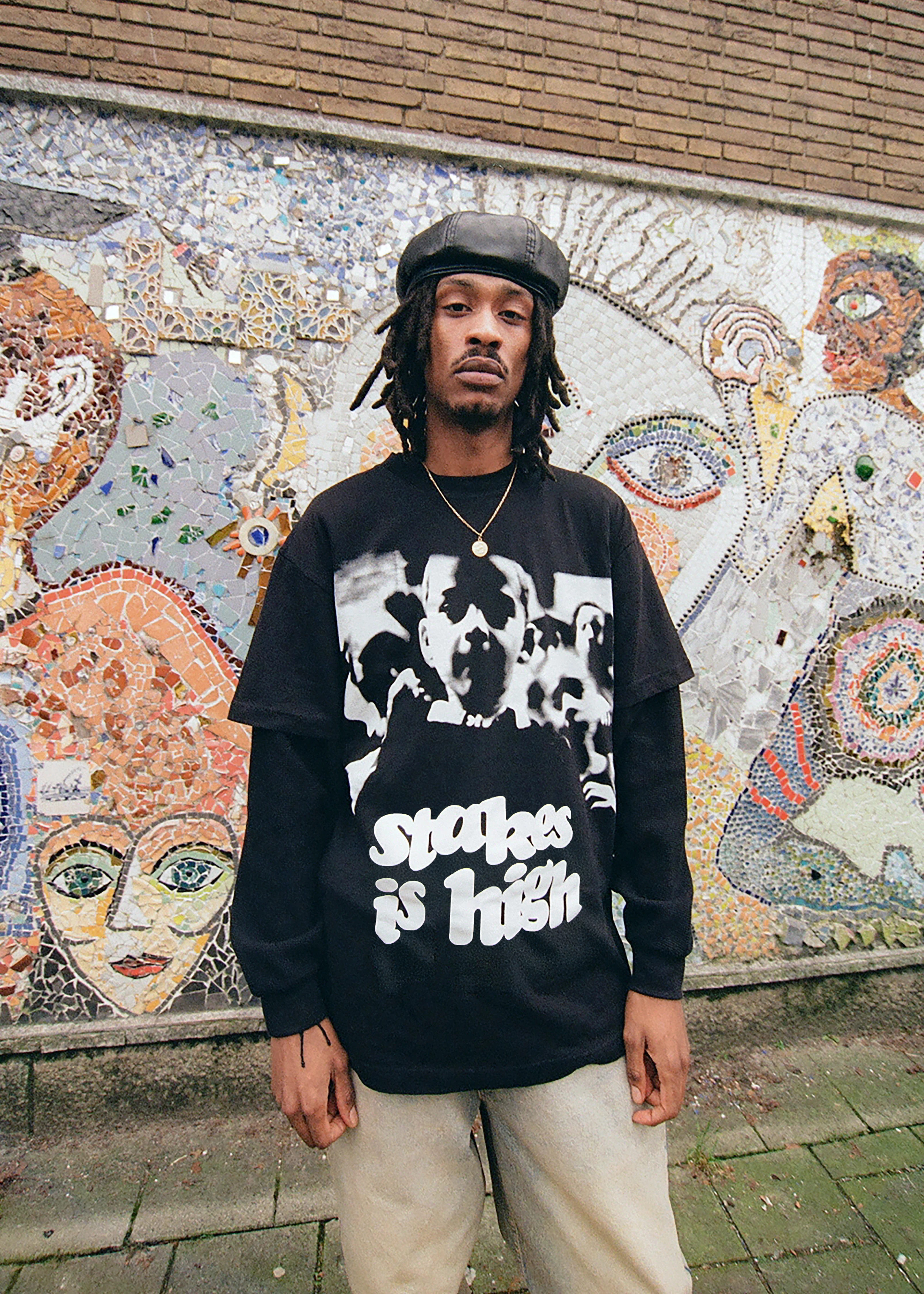 Patta x De La Soul High Stakes T-Shirt (Black) - Image 3