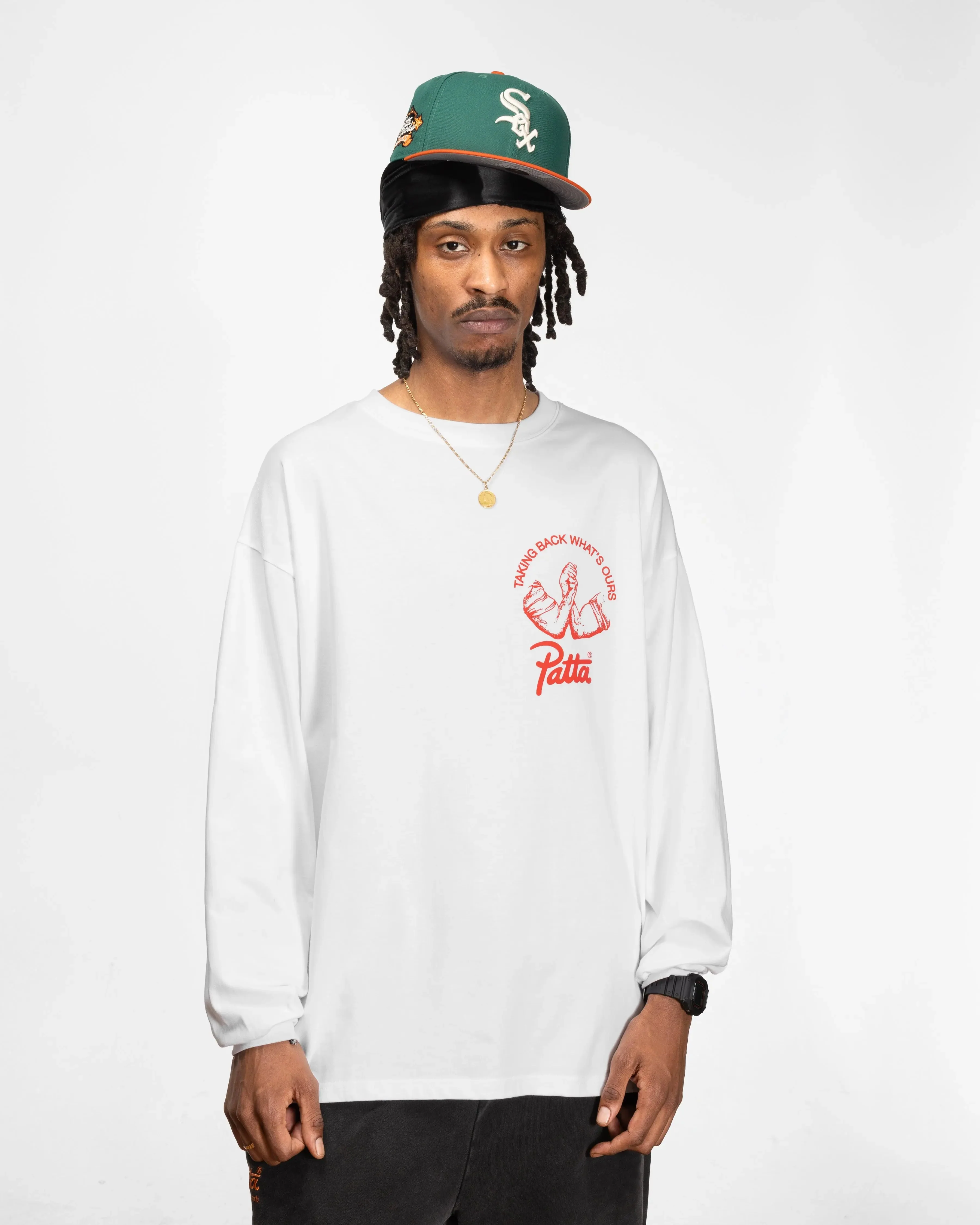 Patta x Joe Freshgoods Coalition Long Sleeve T-Shirt (White) - Image 3